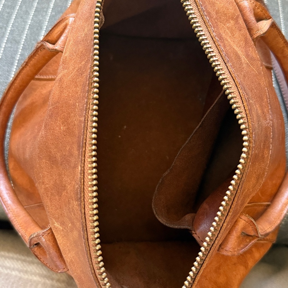 Madewell Brown Leather Satchel Crossbody Bag - Picture 6 of 12